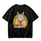 Totoro in Yellow Cardigan with Catbus Graphic T-Shirt