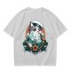 Olive T-Shirt With Sailor Cat Tattooed Pipe Design
