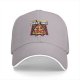 Black baseball cap with funny pizza boxer graphic and 'You Wanna Pizza Me?' text