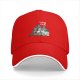 Black Baseball Cap With 'King Club' Cartoon Character Print