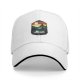 Black Baseball Cap with Retro Outdoor Landscape Graphic Patch