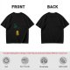 Olive T-shirt with Cute Duck Holding Four-Leaf Clover Print