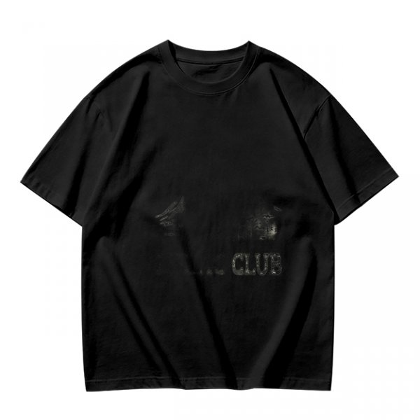 Olive Green Oversized T-Shirt With Subtle Graphic Print