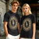 Olive T-Shirt With Thirteen Hour Clock Design