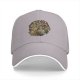Black Baseball Cap With Detailed Fantasy Monster Art Print