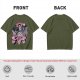 Olive Graphic T-Shirt with The Freak Hellfire Club Rock Print
