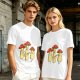 Olive T-Shirt with Singing Mushroom Band Graphic