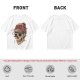 OVER THINKER Skull Graphic Olive T-Shirt