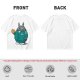 Totoro in Squid Game tracksuit holding umbrella honeycomb cookie t-shirt
