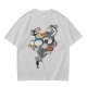 Olive T-Shirt With Studio Ghibli Character Balloon Print