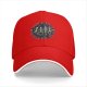 Black baseball cap with dancing skeletons and 'Dance Your Problems Away' text