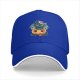 Black Baseball Cap With Cute Viking Dragon Pumpkin Halloween Art
