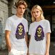Olive T-Shirt With Skeletor Graphic Print