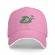 Black baseball cap with a snake holding a FREE HUGS sign and a mouse