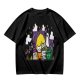 Olive T-Shirt With Halloween Themed Cute Cat Characters Print