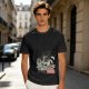 Olive T-Shirt With Raccoon Eating Pizza Trash Print Design