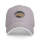 Black Baseball Cap With Space Pizza Slice Graphic Design