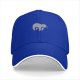 Black baseball cap with embroidered sloth holding a branch