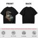 Olive T-Shirt With Rustic Wooden Cart Print