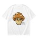 Olive Green T-Shirt With Cute Mushroom Skull Graphic