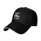 Black baseball cap with multitasking raccoon laptop graphic