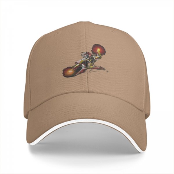 Black Baseball Cap With Flying Superhero Jet Pack Graphic