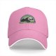 Black Baseball Cap With Sleeping Panda Graphic Design