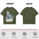 Olive T-Shirt with Sleeping Koala Nap Graphic