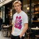 Olive T-shirt with Spinel Character Graphic Print