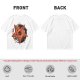 Olive T-Shirt With Pizza Pentagram Graphic Design