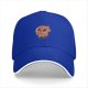 Black Baseball Cap With Cute Red Demon Character Print