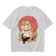 Olive Green T-Shirt With Bulldog Frog Hybrid Graphic Print