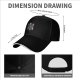 Black baseball cap with Dungeons & Cats fantasy cat characters print