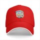Black baseball cap with kawaii skull bubble tea graphic print