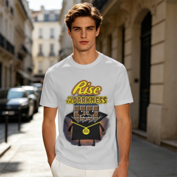 Rise of the Darkness Vampire Chocolate Bar Graphic T-Shirt