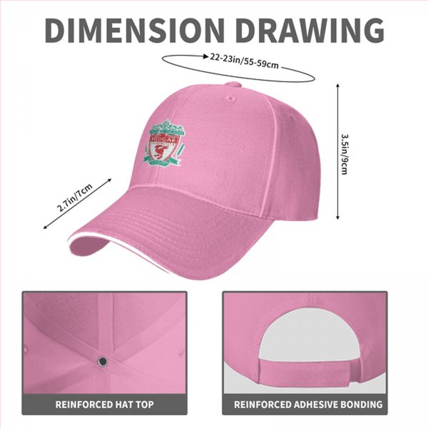 Black baseball cap with Midgar football club crest print
