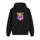 Black Graphic Hoodie With Playful Dog 'Barkour' Print
