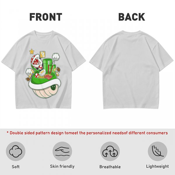 Super Mario Themed Ramen Graphic T-Shirt