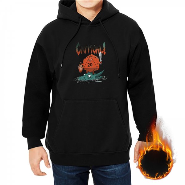 Critical Hit D20 Monster Slayer Hoodie For Tabletop RPG Fans