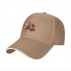 Black baseball cap with cute fantasy creature graphic print