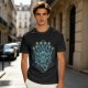 Olive T-Shirt With Blue Beholder Monster Graphic Print