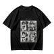 Olive T-Shirt with Retro Mario Brother Character Grid Art