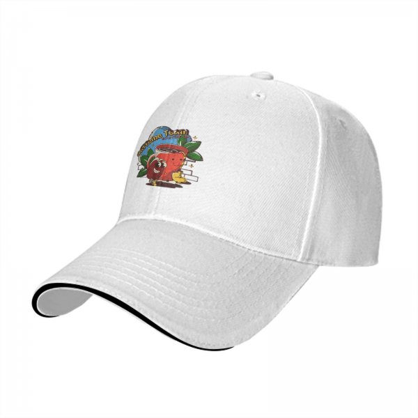 Black Baseball Cap with Caffeine Team Coffee Graphic Print