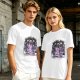 Olive t-shirt with cute book dragon reading design