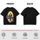 Olive T-shirt with Cartoon Chainsaw Action Character Print