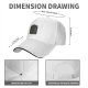 Black baseball cap with paranormal cat skeleton graphic design