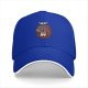Black Baseball Cap With Skull And Red Abstract Graphic Print