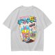 Oversized Graphic Tee with Death Flavor Bubble Tea Print