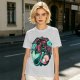Olive T-Shirt With Mermaid And Seashell Graphic Print