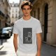 Olive green graphic tee with Totoro family illustration